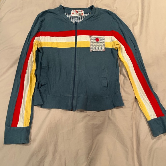 RARE 1998 Vintage Free people zip up sweater: size: large - Picture 1 of 4